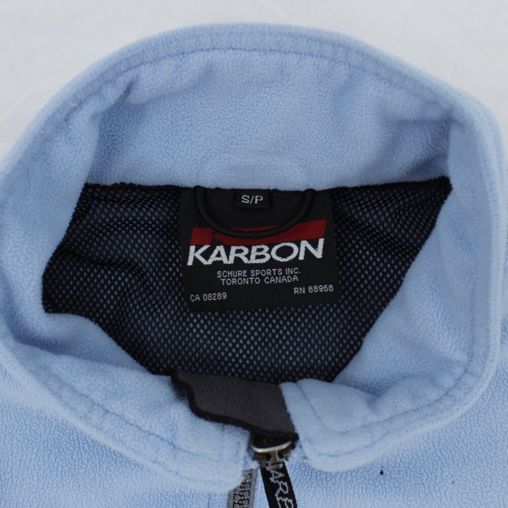 Karbon Women’s Full Zip Polar Fleece Jacket - Blue & Black - Size S - Picture 4 of 10